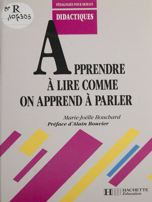 cover image of Apprendre à lire comme on apprend à parler
